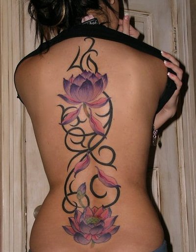 black flower tattoo. Choosing a Tattoo According to