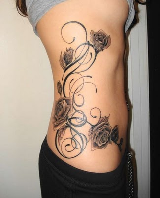 flower tattoo hip. Places for a Flower Tattoo