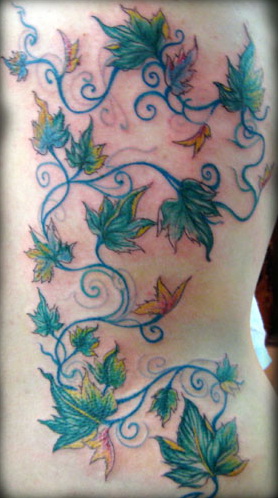 Ivy Tattoo Tropical Flower