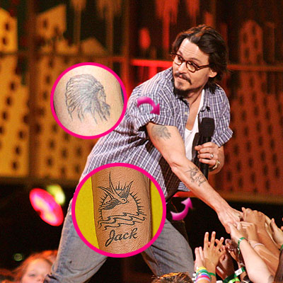 johnny depp tattoos 2011. Lindsay Lohan Tattoo: