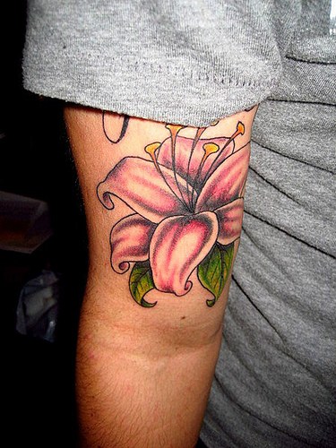 water lily tattoo. Lily Flower Tattoo