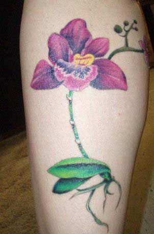 orchid tattoos. Orchid Flower Tattoo