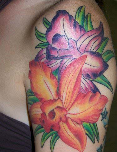 orchids tattoos. Orchid Flower Tattoo