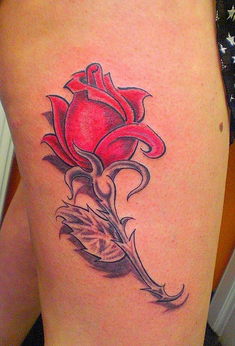 tattoo flowers. Rose Flower Tattoo