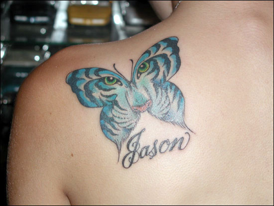 butterfly tattoo on shoulder. History and Types of Tattoos