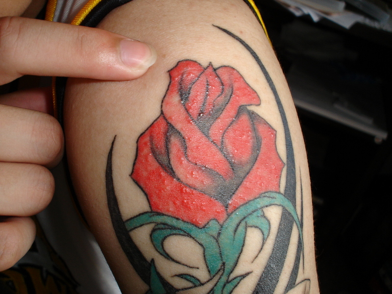 rose vine tattoos. The Most Tattooed Flowers