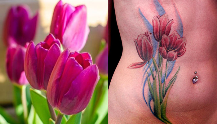 ❀ 100+ Best Big and Small Tulip Flower Tattoo Designs ❀ Meaning and Ideas
