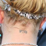 Britney Spears Tattoo on Neck
