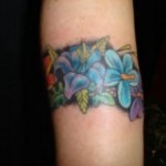 Choosing a flower tattoo according to the blue color