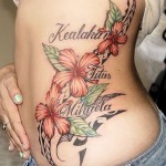 Choosing a flower tattoo according to the orange color
