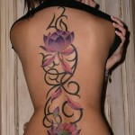 Choosing a flower tattoo according to the violet color