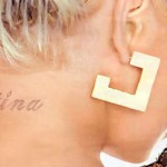 Christina Aguilera Tatoo on Neck