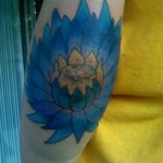 Flower Tattoo on Elbow