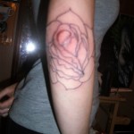 Flower Tattoo on Elbow