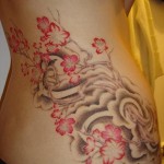 Flower Tattoo on Hip