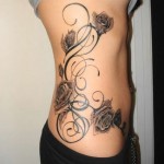 Flower Tattoo on Hip