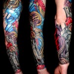 New School Style Tattoo on Hand