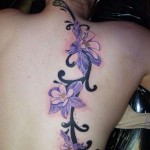 Vine flower tattoo designs