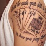 cards tattoo