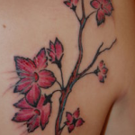 cherry flower tattoo