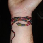 snake bracelet tattoo