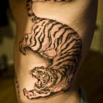 Tiger Color Tattoo