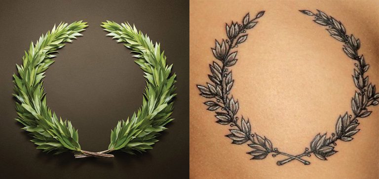 laurel wreath tattoo meaning and designs