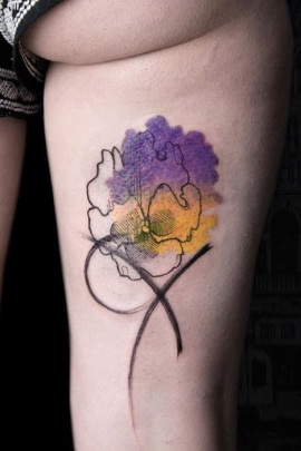 pansy-flower-tattoo-designs-meaning-14