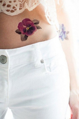 pansy-flower-tattoo-designs-meaning-30