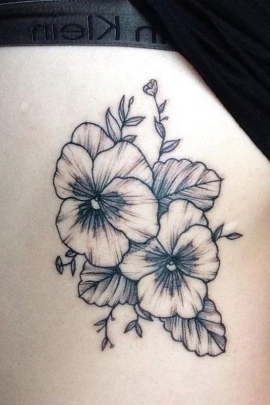 pansy-flower-tattoo-designs-meaning-34