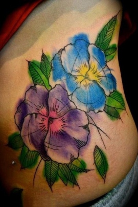pansy-flower-tattoo-designs-meaning-35