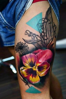 pansy-flower-tattoo-designs-meaning-49