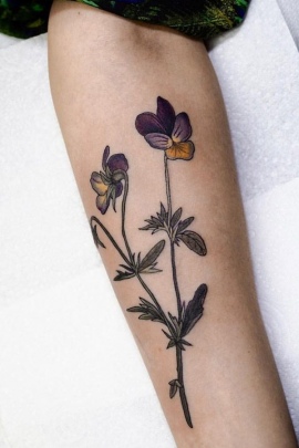 pansy-flower-tattoo-designs-meaning-6
